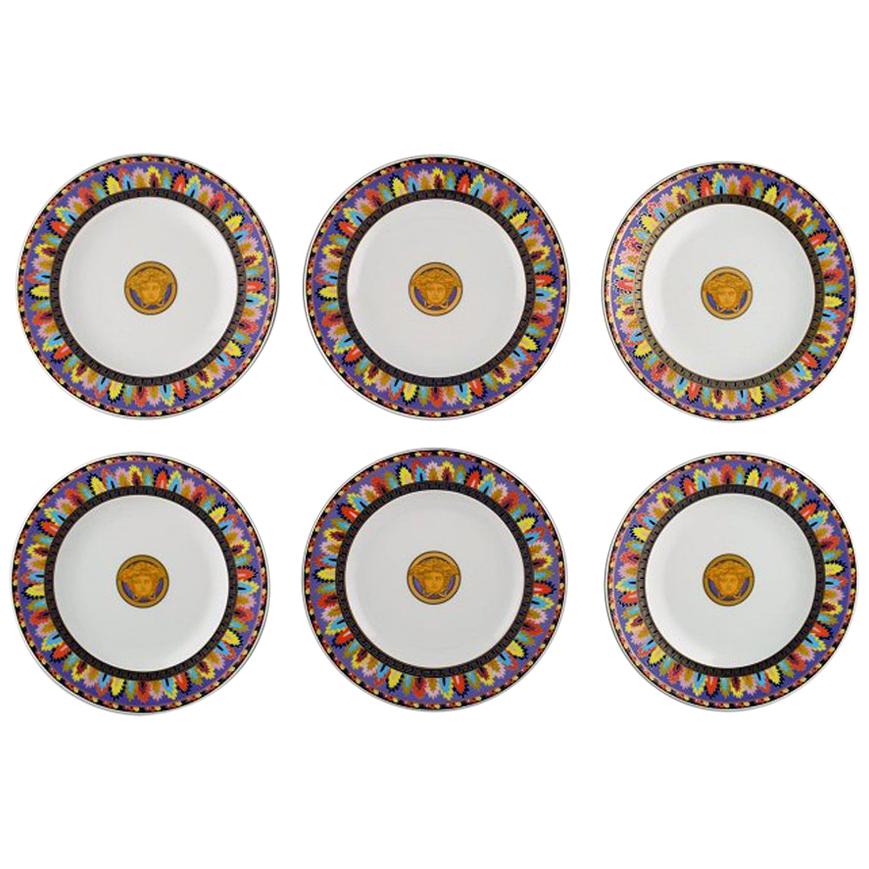 Gianni Versace for Rosenthal, 6 "Le Cirque" Plates