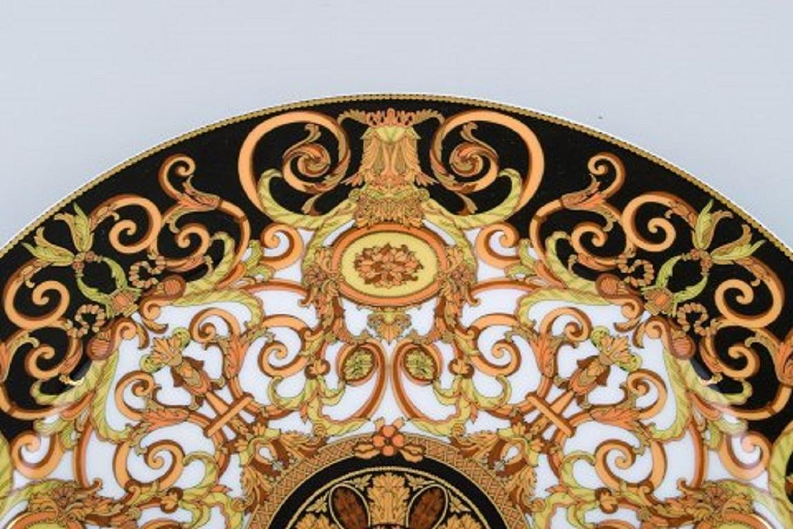 German Gianni Versace for Rosenthal, Barocco Dish and Plate in Porcelain