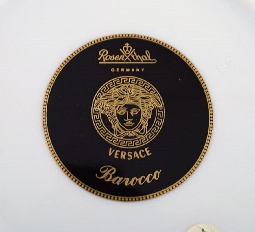 Gianni Versace for Rosenthal, Barocco Dish and Plate in Porcelain 1