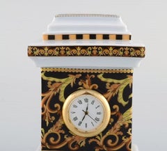 Gianni Versace for Rosenthal, Barocco Miniature Clock in Porcelain