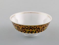 Gianni Versace for Rosenthal, "Barocco" Porcelain Bowl with Gold Decoration