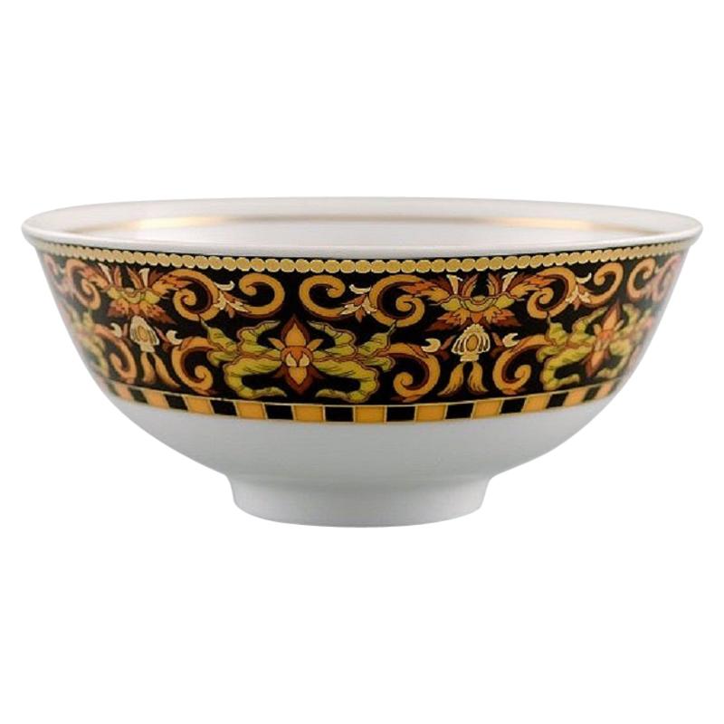 Gianni Versace for Rosenthal, "Barocco" Porcelain Bowl with Gold Decoration
