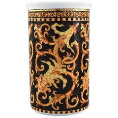 Gianni Versace for Rosenthal, Barocco Vase in Porcelain with Gold Decoration