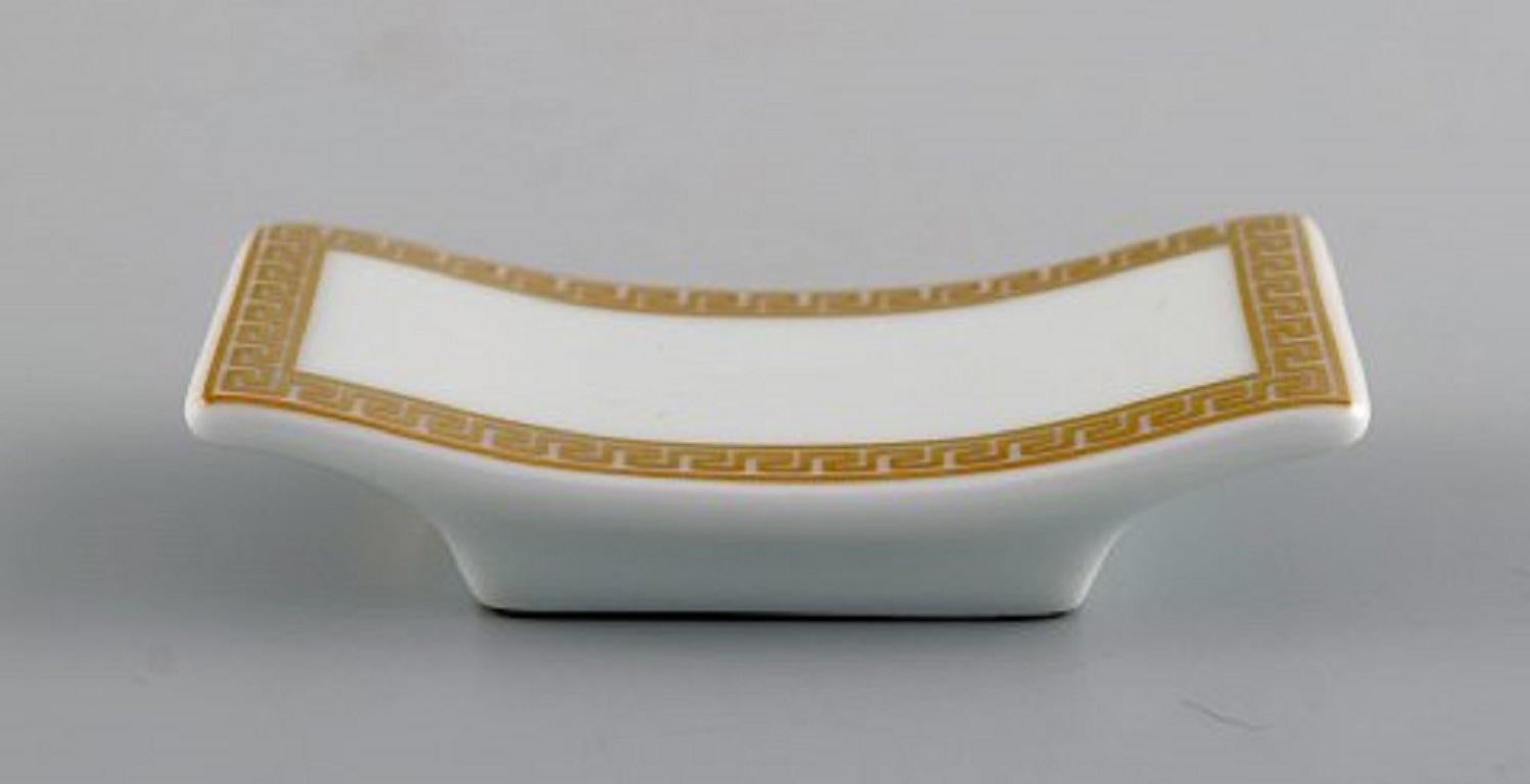 Gianni Versace for Rosenthal, Five Knife Rests in White Porcelain In Excellent Condition In Copenhagen, DK