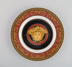 Gianni Versace for Rosenthal, Four Plates in Porcelain, Late 20th Century