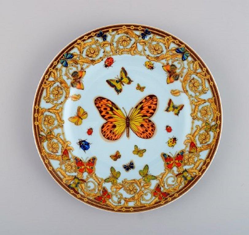 German Gianni Versace for Rosenthal, Four Plates in Porcelain, Late 20th Century