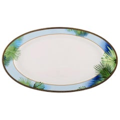 Gianni Versace for Rosenthal, Large "Jungle" Serving Dish with Gold Decoration