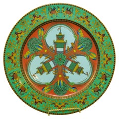 Gianni Versace Para Rosenthal Plato de porcelana le Voyage de Marco Polo