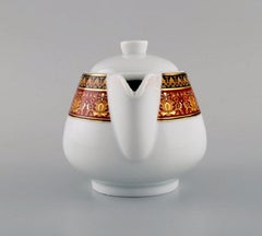 Gianni Versace for Rosenthal, Medusa Porcelain Teapot with Gold Decoration