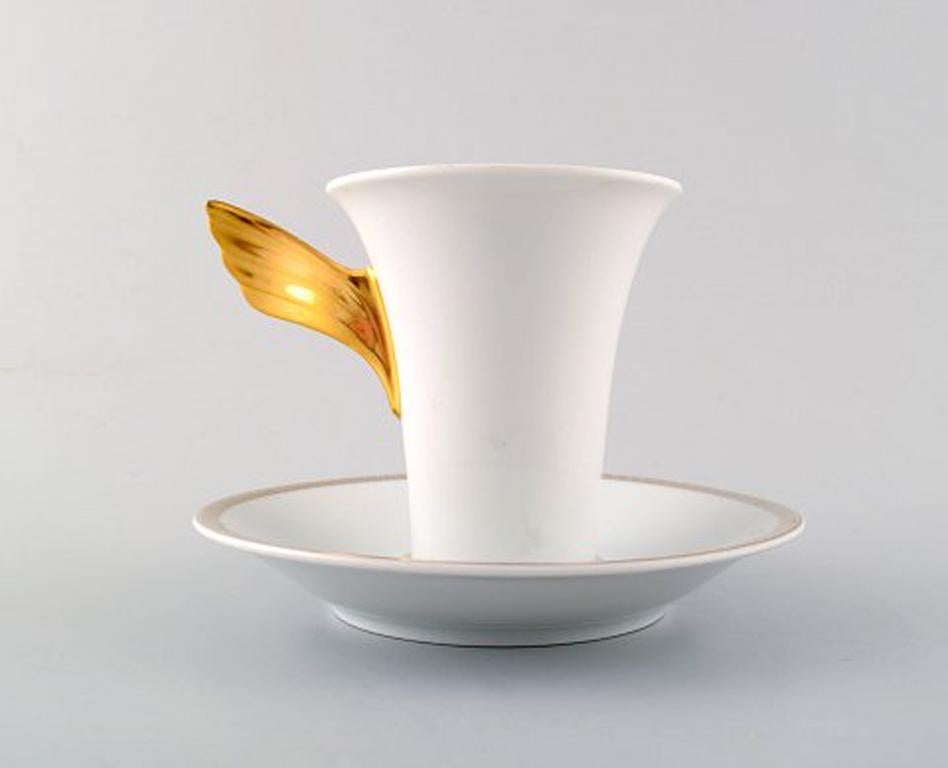 Post-Modern Gianni Versace for Rosenthal, Set of 6 Coffee Cups with Saucers
