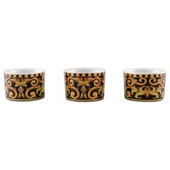 Gianni Versace for Rosenthal, Three "Barocco" Porcelain Napkin Rings