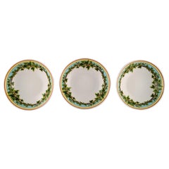 Retro Gianni Versace for Rosenthal, Three "Ivy Leaves" Deep Plates /Bowls