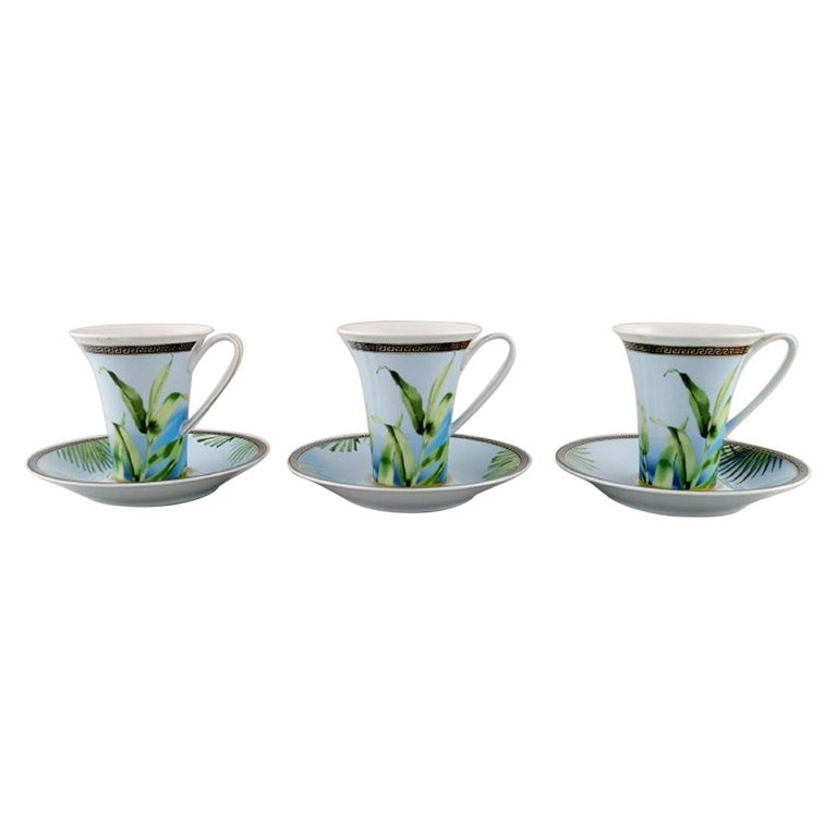 Gianni Versace for Rosenthal, Three "Jungle" Coffee Cups with Saucer at  1stDibs