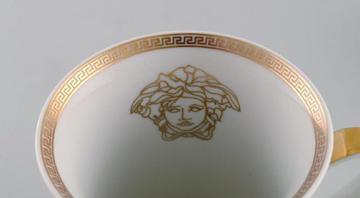 German Gianni Versace for Rosenthal. Two cups in porcelain with ornamentation.