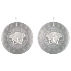 Gianni Versace for Rosenthal, Two Medusa Dreamcatcher Window Ornaments