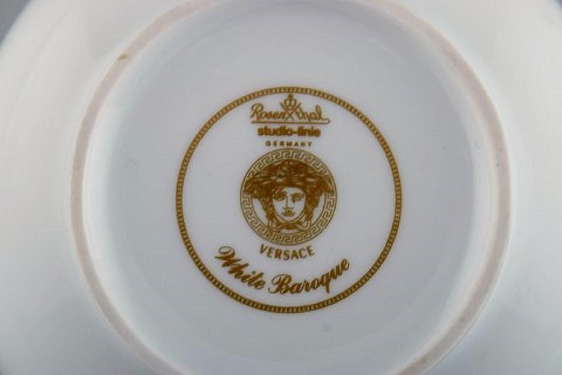 German Gianni Versace for Rosenthal, White Baroque Lidded Bowl, Ceramics and Porcelain