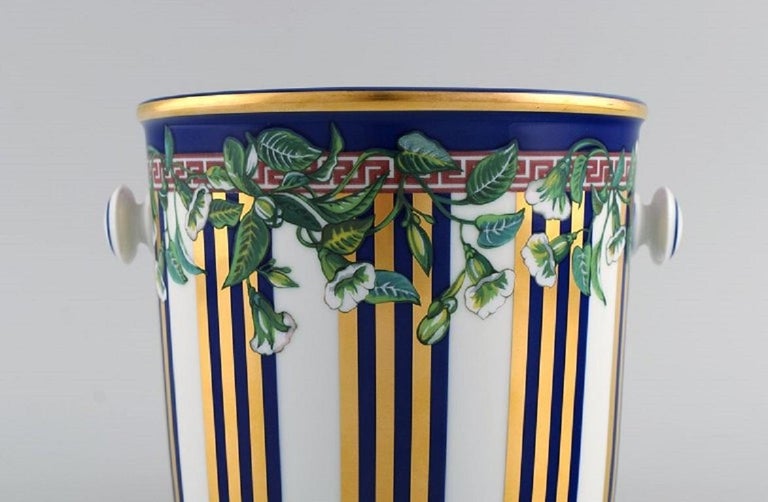 Gianni Versace for Rosenthal, Wild Flora Porcelain Wine Cooler with