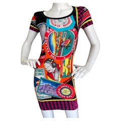 Gianni Versace für Versus Seltenes Vintage Hotel-Reisesticker-Kleid