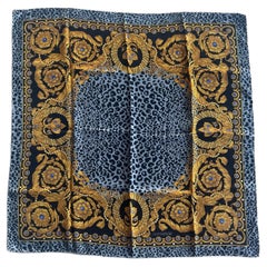 Gianni Versace - Foulard barocco e leopardo anni '80/'90 -