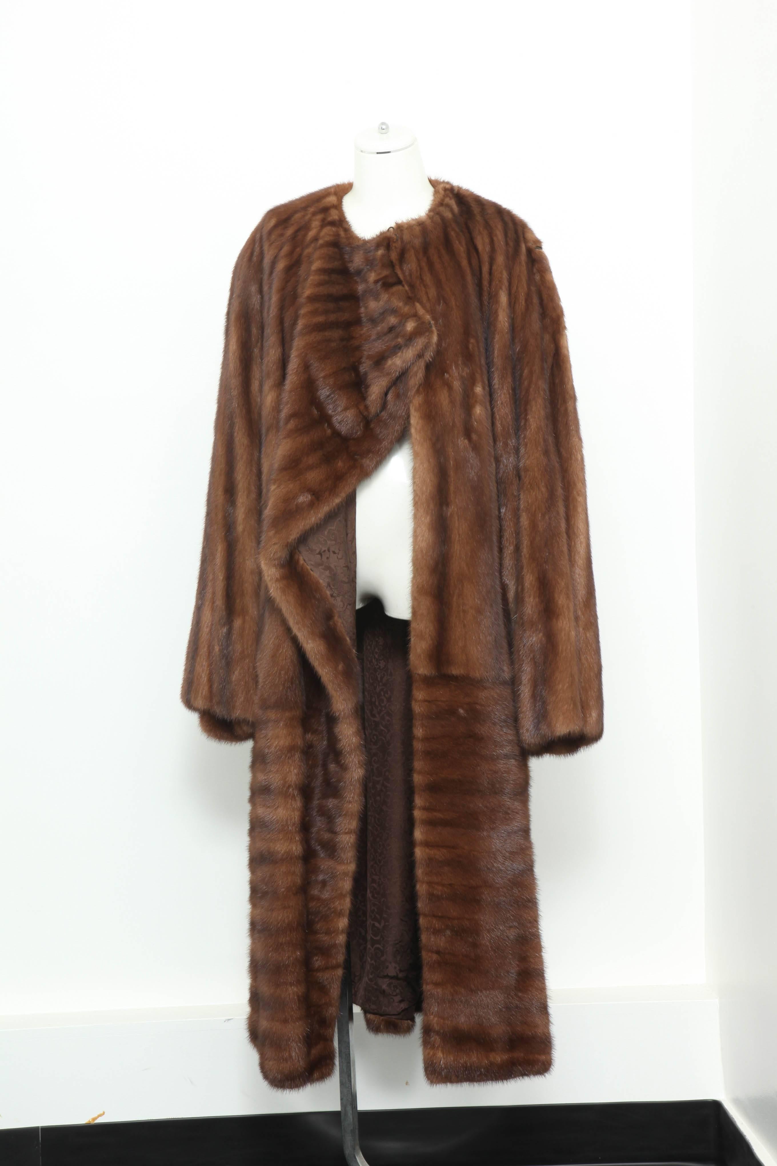 Gianni Versace Full-Length Mink Fur Coat For Sale 5