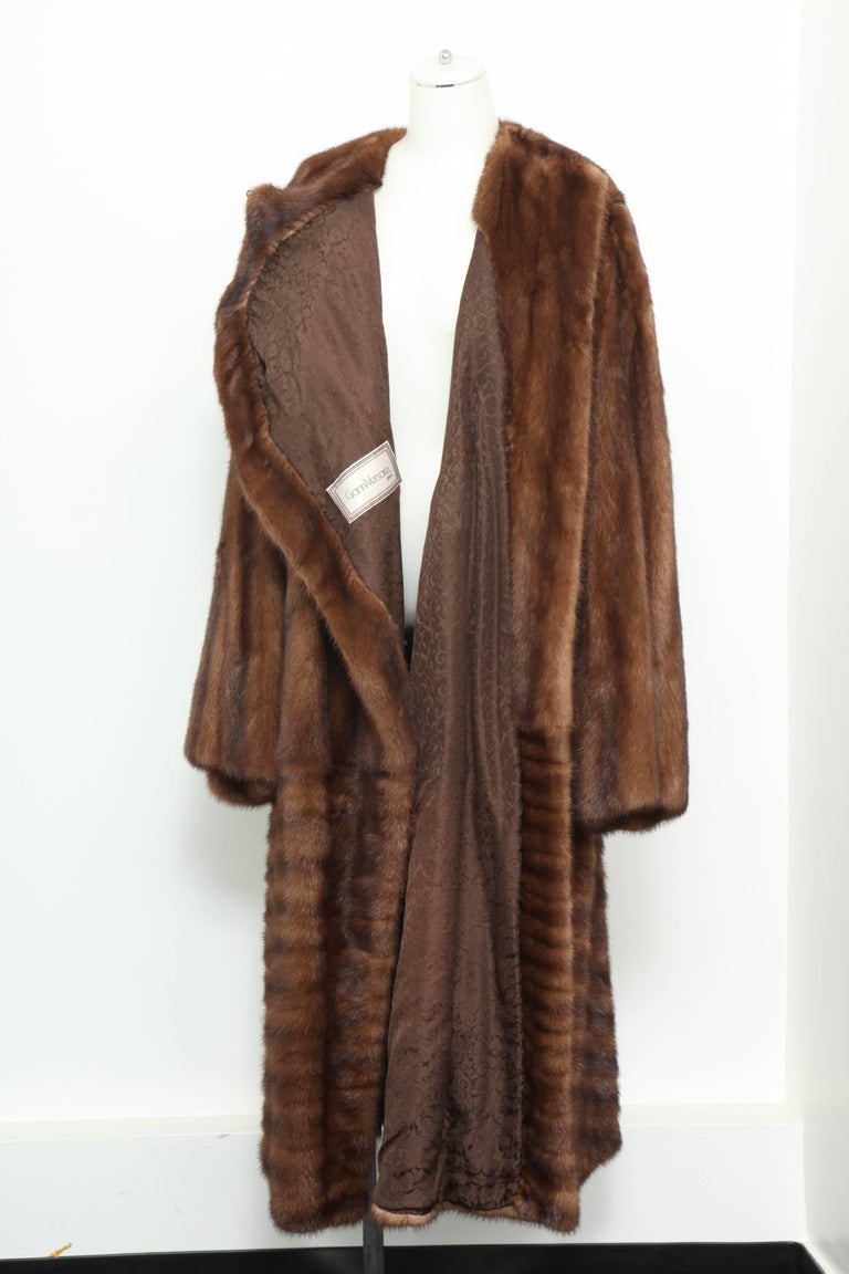 Gianni Versace Full-Length Mink Fur Coat For Sale at 1stDibs