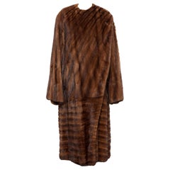 Vintage Gianni Versace Full-Length Mink Fur Coat