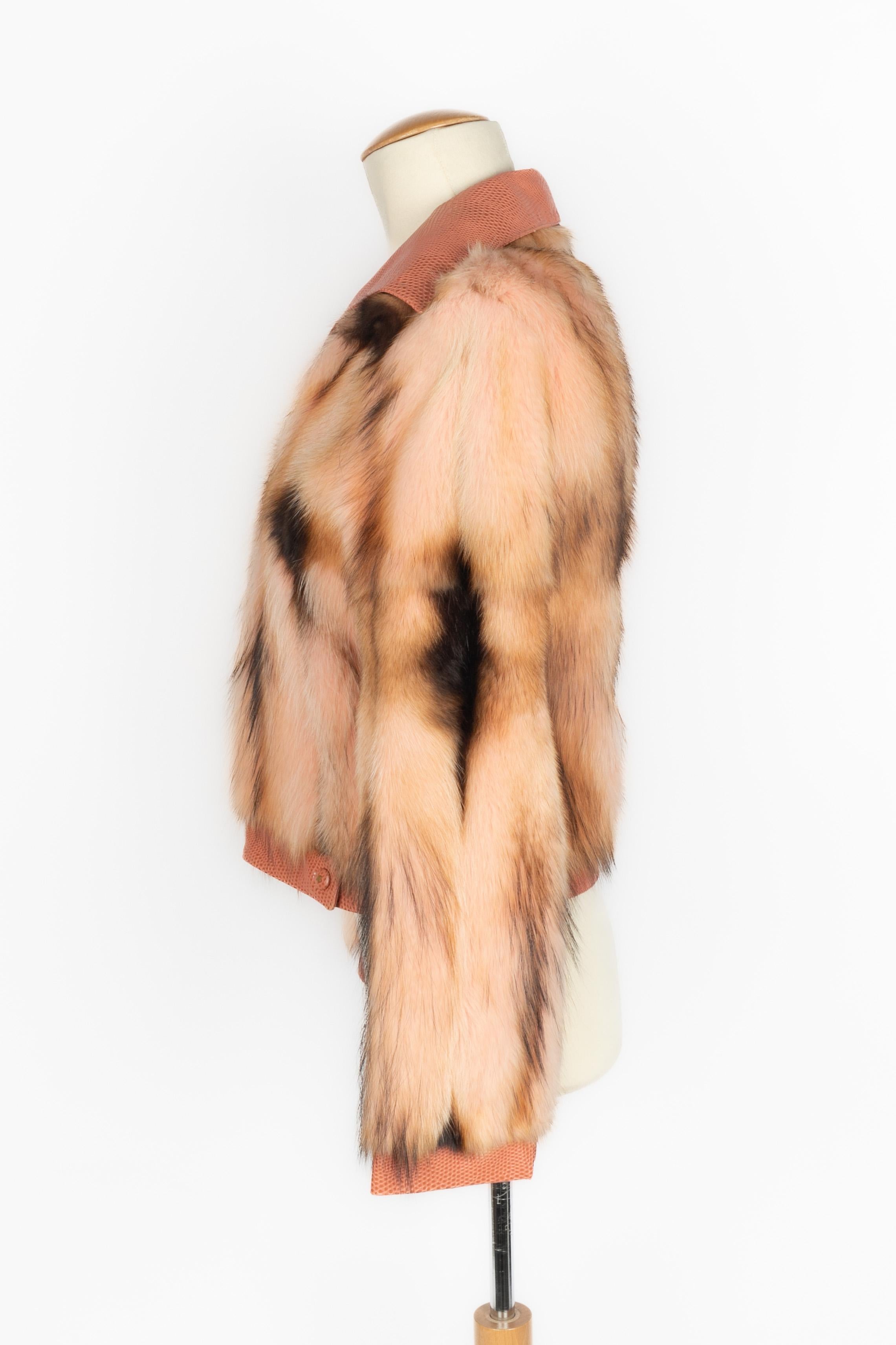 Gianni Versace fur jacket Couture Fall 2000 For Sale 2
