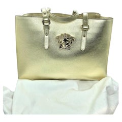 Gianni Versace Gold Medusa Palazzo Tote