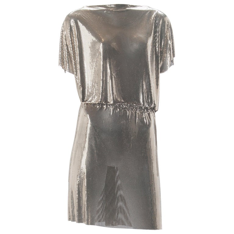 Gianni Versace Gold Oroton Dress, F/W 1994. For Sale at 1stDibs