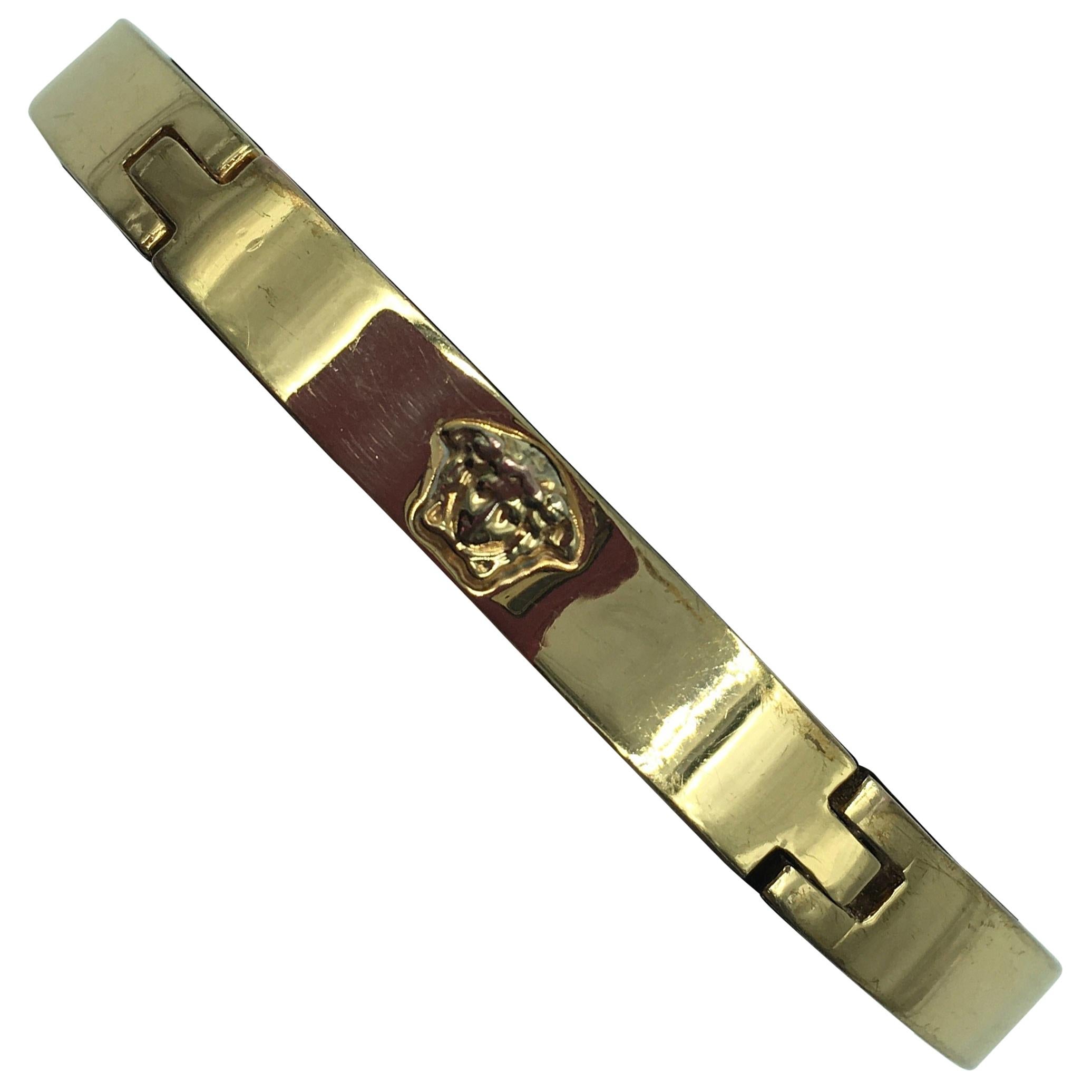 Gianni Versace Vergoldeter Medusa-Armreif aus Medusa