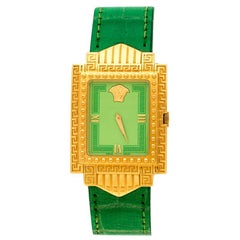 Gianni Versace Plaqué Or Signature Medusa 7066927 Montre-bracelet pour femme 28 mm