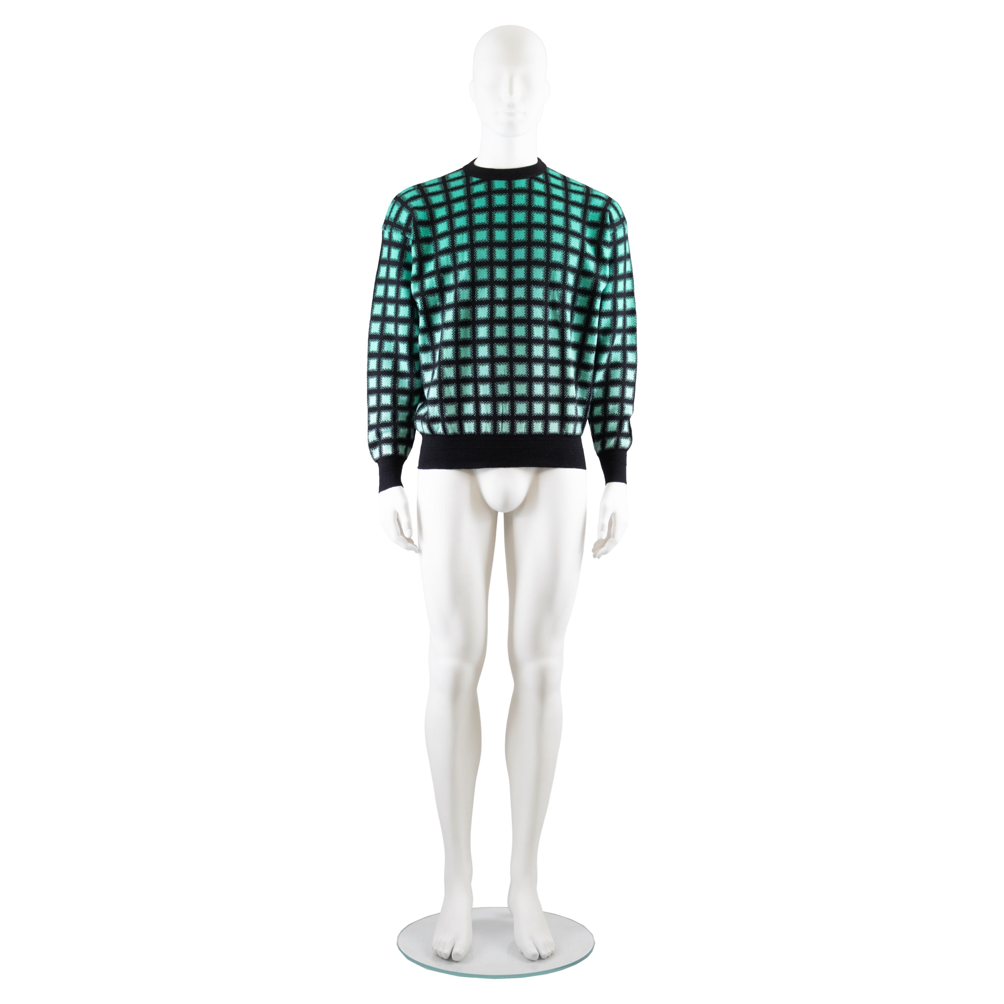 Gianni Versace Gradient Sweater Autumn Winter 1991 For Sale