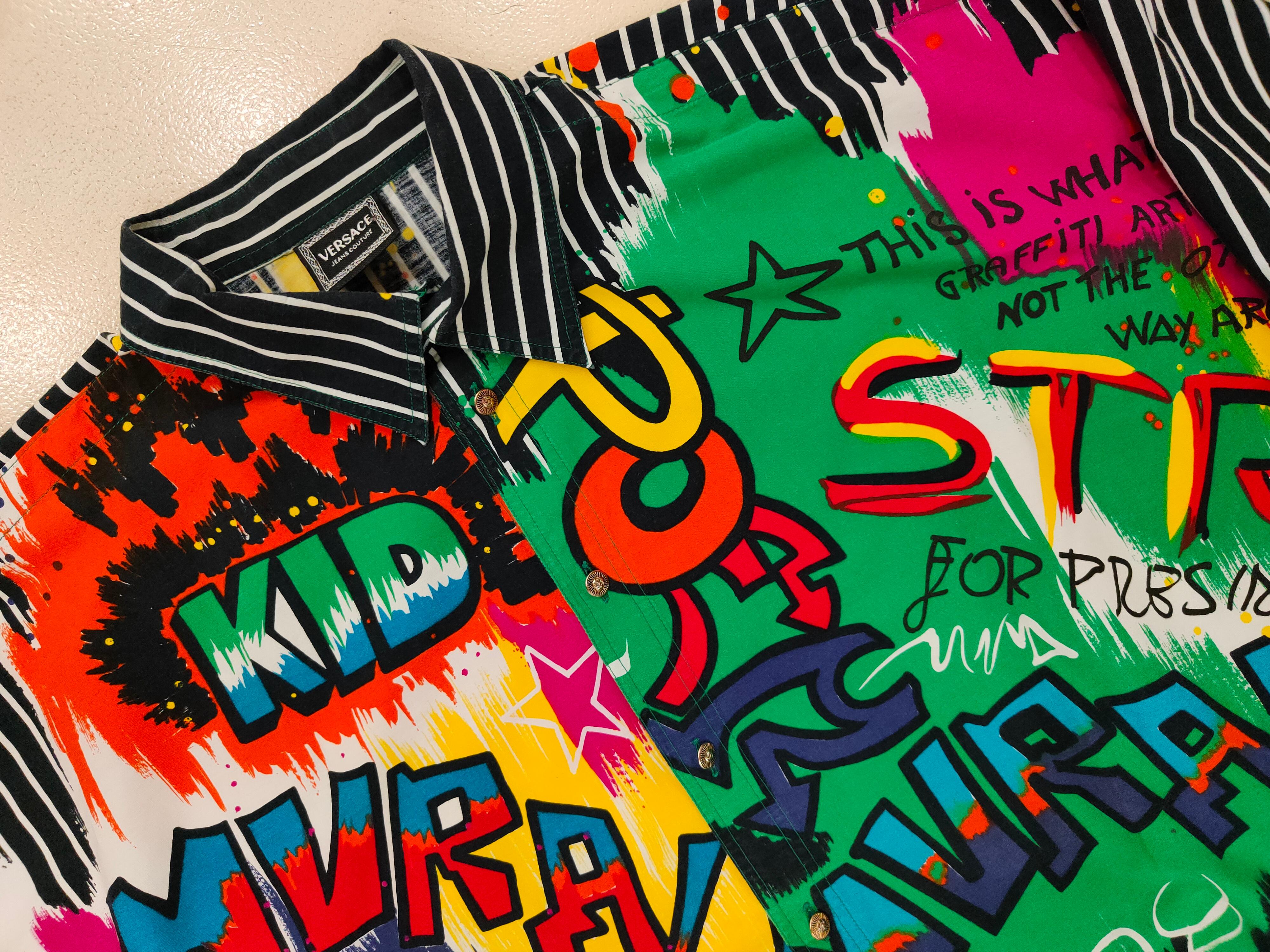 Gianni Versace Graffiti art shirt 2