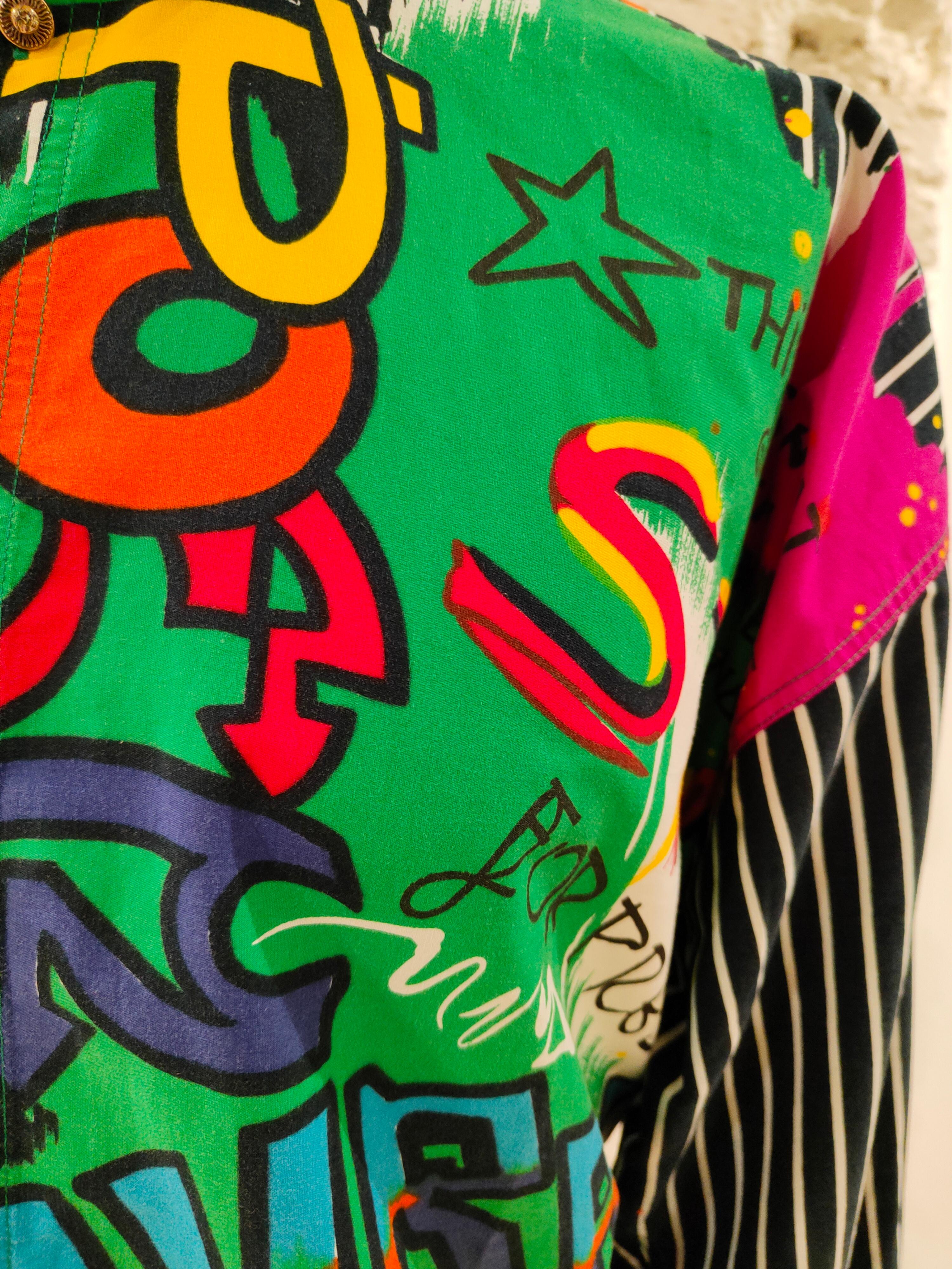 Men's Gianni Versace Graffiti art shirt