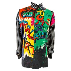 Gianni Versace Graffiti-Kunsthemd