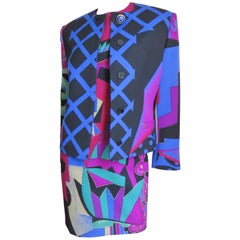 Vintage Gianni Versace Graffiti Dress and Jacket A/W 1991