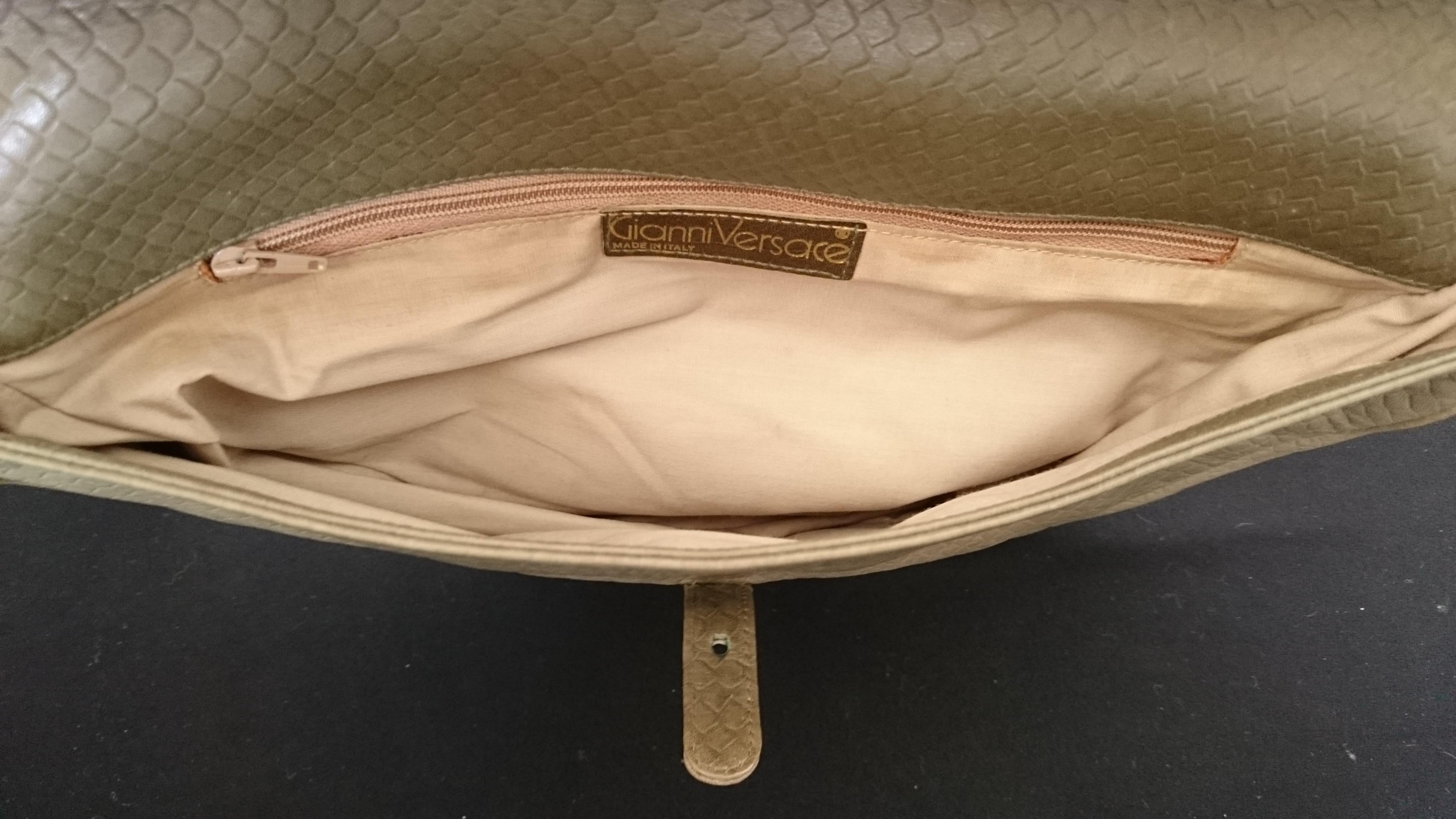 Gianni Versace Green Leather Women's handbag 8
