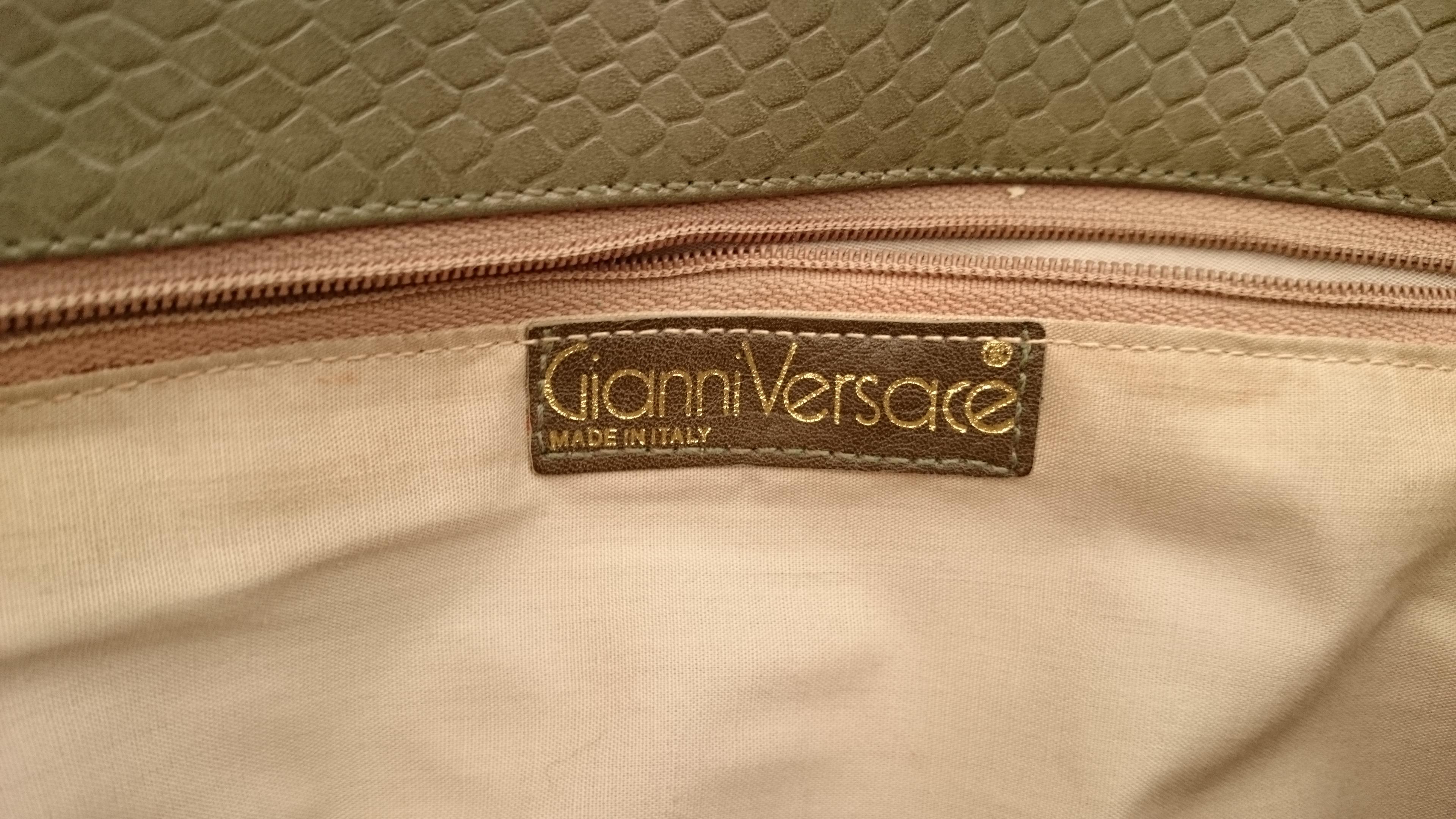 Gianni Versace Green Leather Women's handbag 10