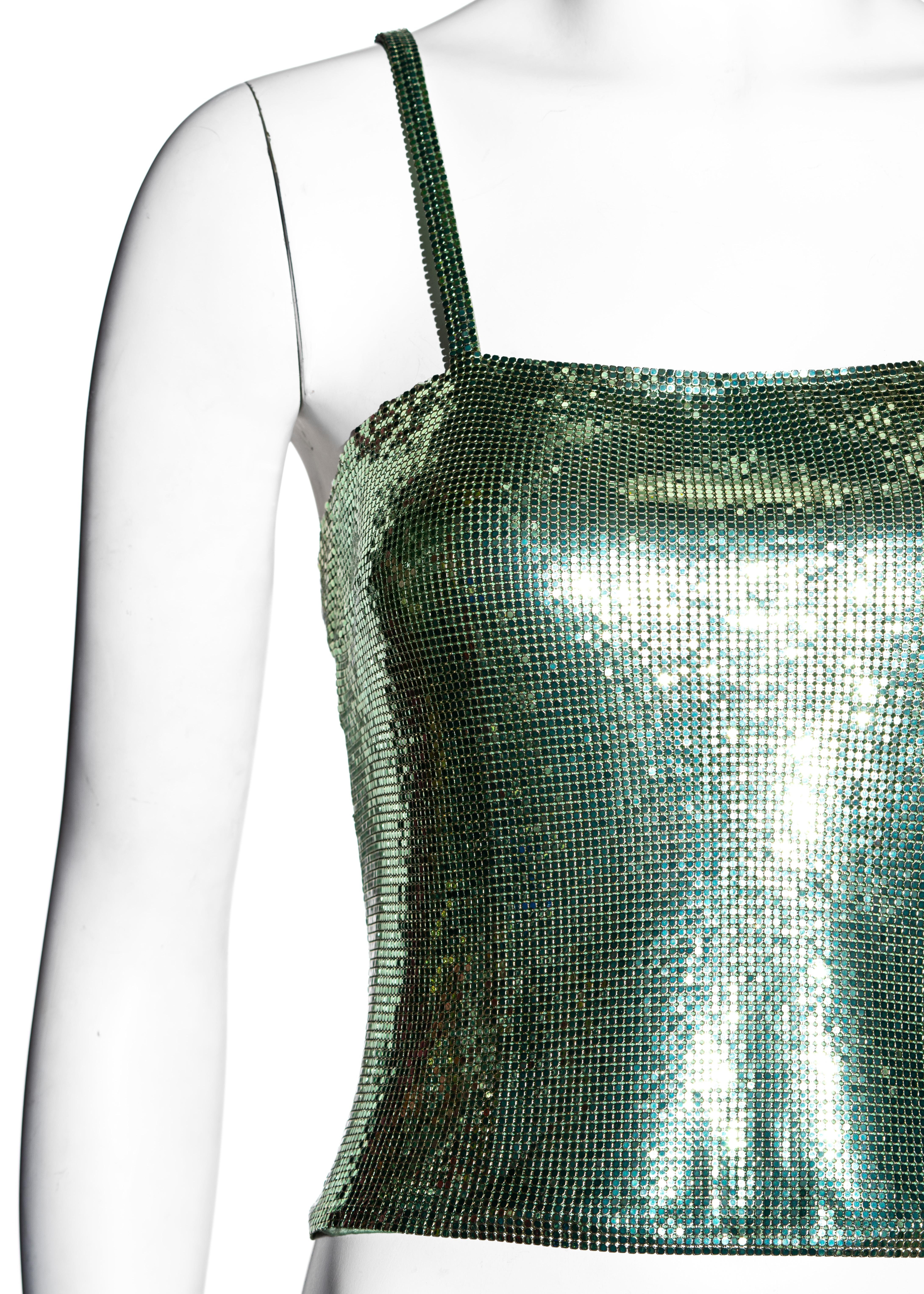 green chainmail top
