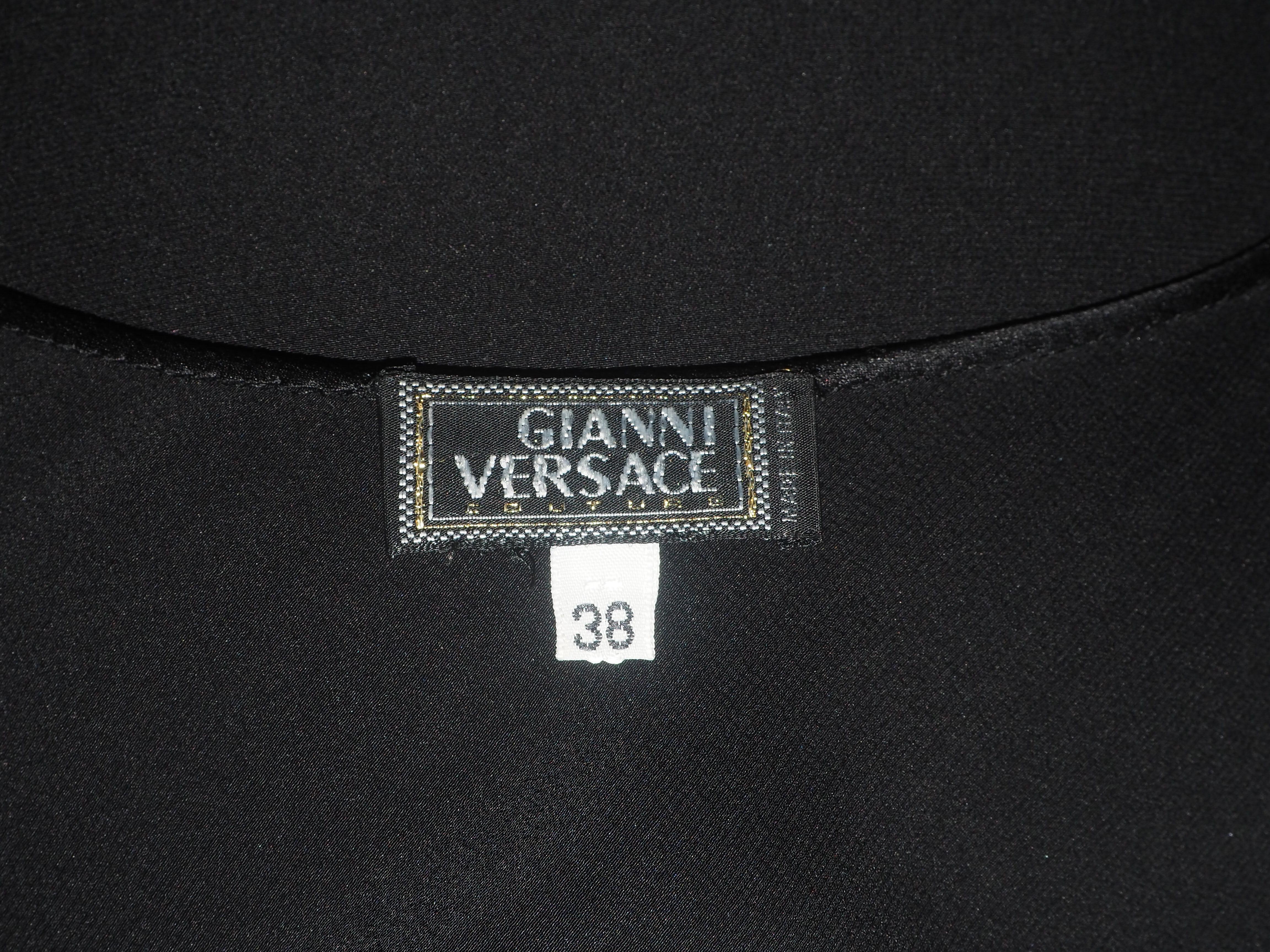 Gianni Versace ICONIC FW 1996 Rhinestone Strap Gown For Sale 2