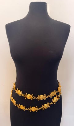 Gianni Versace – Iconic Medusa 24K Gold-Plated Multi-Strand Necklace / Belt