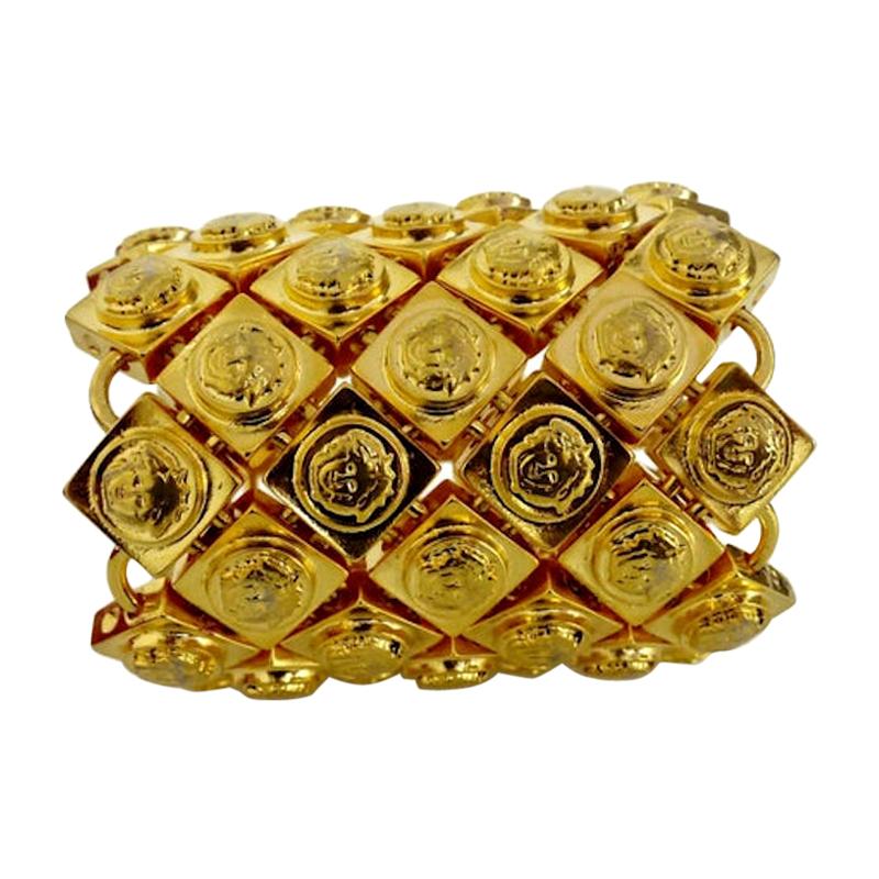 Gianni Versace Manchette large et emblématique Medusa avec bracelet en vente