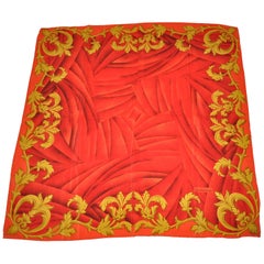 Vintage Gianni Versace Iconic Signature Whimsical Silk Scarf