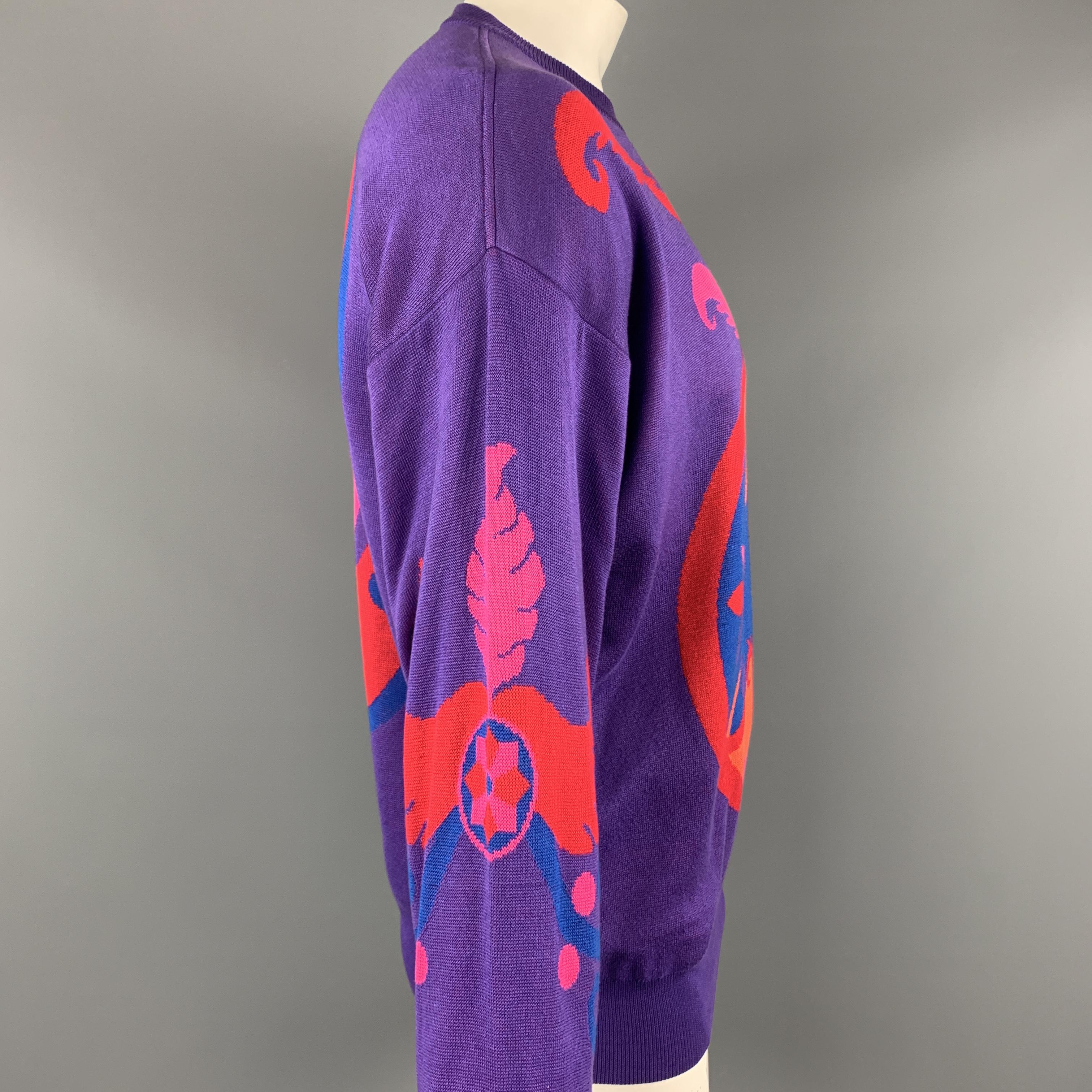versace purple sweater
