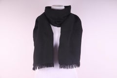 Gianni Versace (Italy) black scarf with Medusa logo