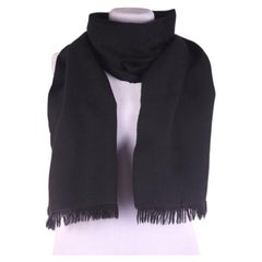 Gianni Versace (Italy) black scarf with Medusa logo