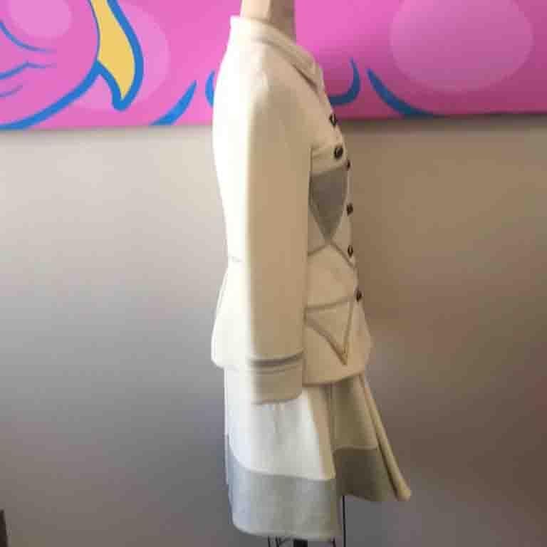ivory skirt suit