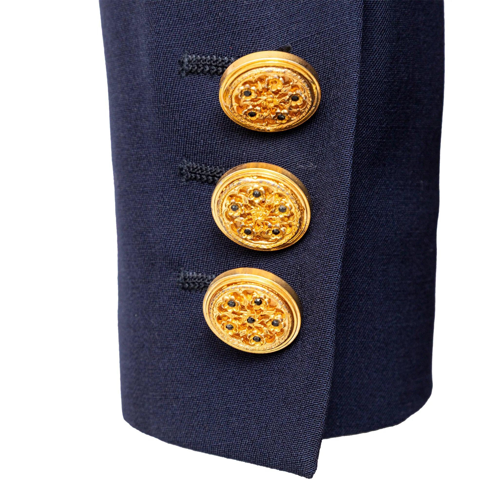 Chaqueta Gianni Versace con botones decorativos - Años 90 en venta 5