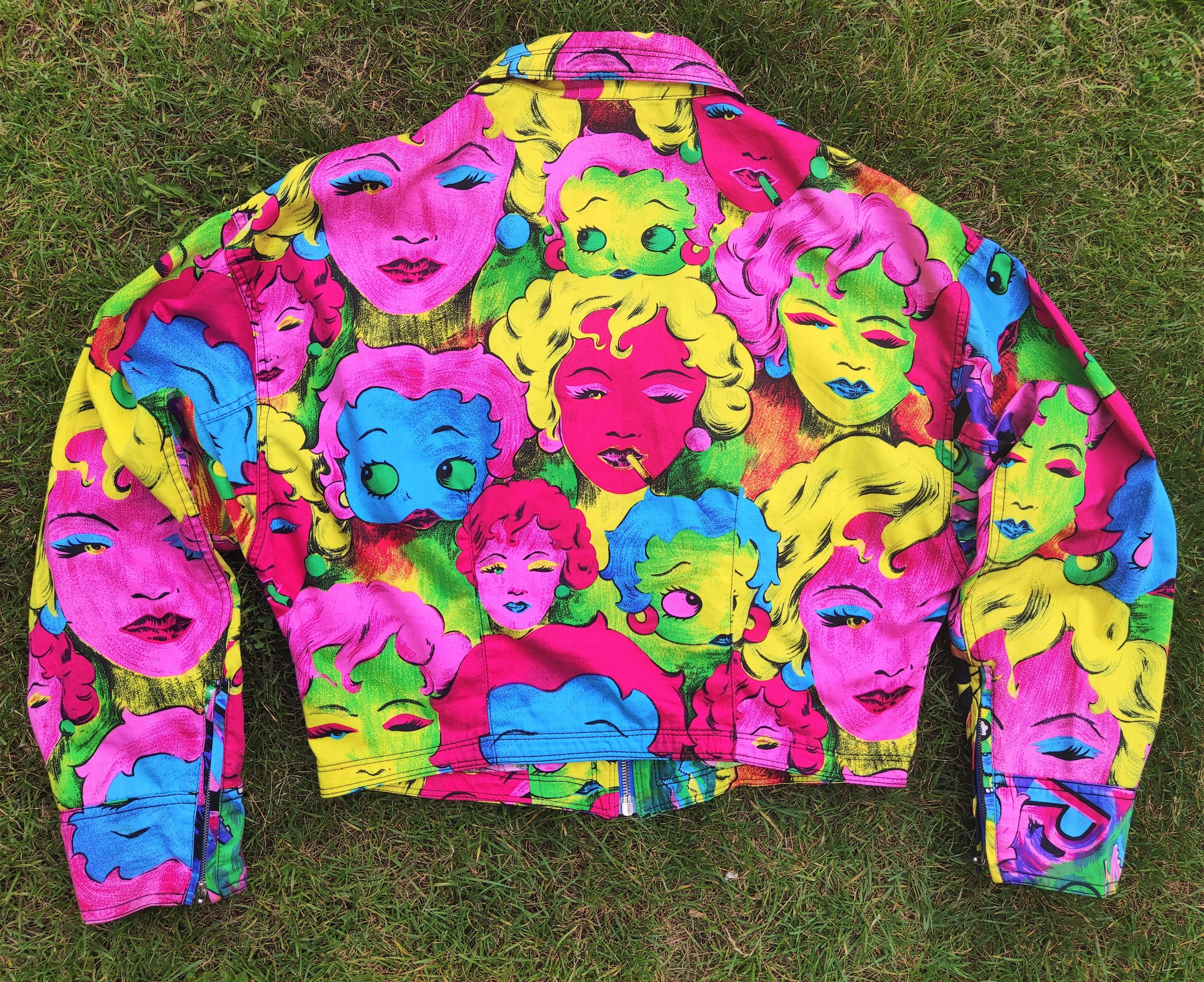 Versace Jeans Couture Marilyn Monroe Betty Boop, Pop-Art  Jacke , SS 1991 im Angebot 7