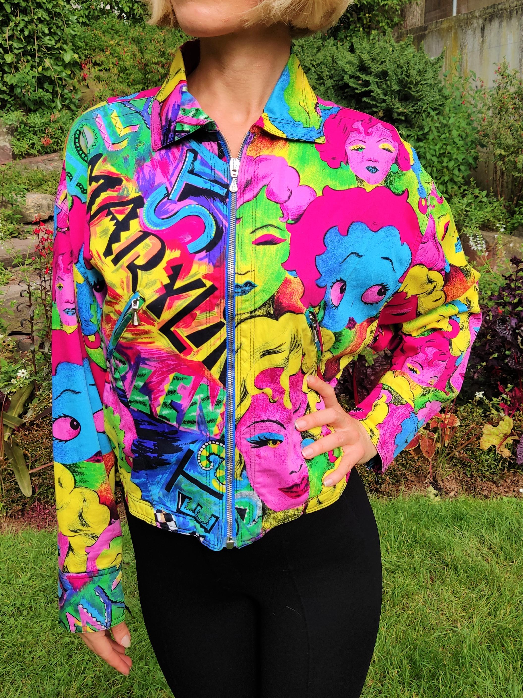 Versace Jeans Couture Marilyn Monroe Betty Boop, Pop-Art  Jacke , SS 1991 im Angebot 10